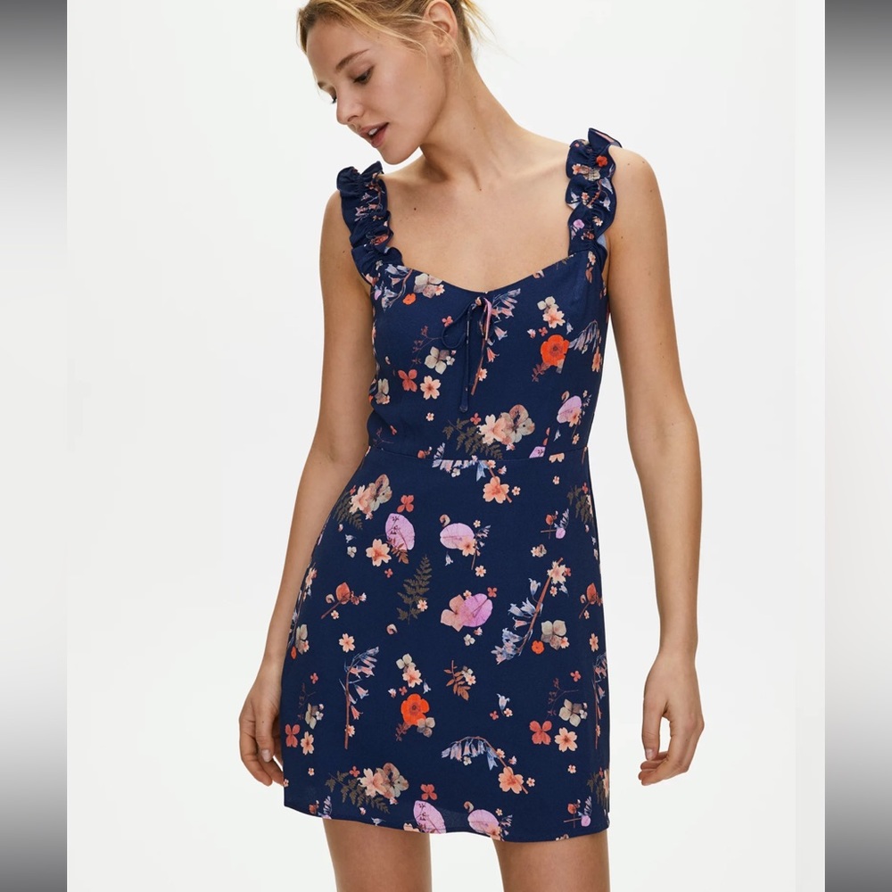 Aritzia ruffle dress